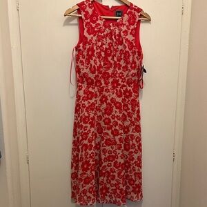 NWT JH Orange Cream Floral Sleeveless